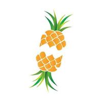 piña logo, vector jardín granja Fresco fruta, diseño para sencillo Fruta tienda jugo