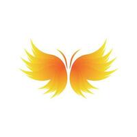logotipo de mariposa, diseño animal con hermosas alas, animales decorativos, marcas de productos vector