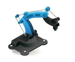 Technology Tool industrial welding robotic arm with artificial intelligence vector