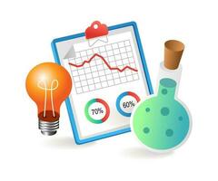 Analyze experimental data and get insightful ideas vector