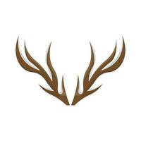 Deer Horn Logo, Animal Vector, Minimalist Simple Design, Illustration Symbol Icon vector