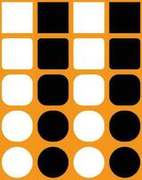Brutalism graphic design of vector poster cover layout made with vector abstract elements and geometric shapes, useful for poster art, front page design, decorative prints black and orange and white
