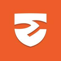 Shield Logo, Antivirus Protection Security Vector, Simple Gaming Logo Shield Design vector