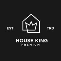 Crown home king logo icon design illustration vector