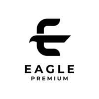 E eagle letter logo icon design illustration vector