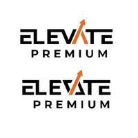 Elevate letter logo icon design vector