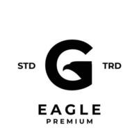 G eagle letter logo icon design illustration template vector