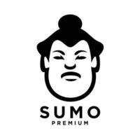 sumo mascota logo icono diseño ilustración vector