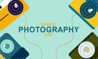 World photography day illustration vector