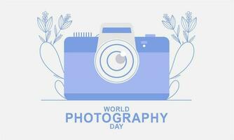 World photography day illustration vector