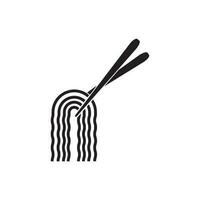 Noodle icon logo vector,illustration design template. vector