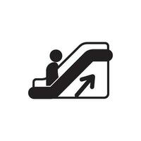 Escalator icon logo symbol,illustration design template. vector