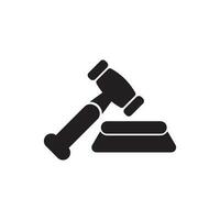 Law icon logo, vector illustration design template.