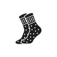 Sock icon logo vector illustration design template.