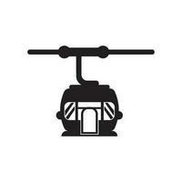 Cable car icon vector illustration template design.