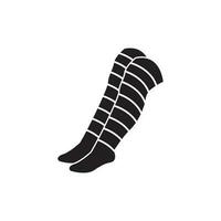 Sock icon logo vector illustration design template.