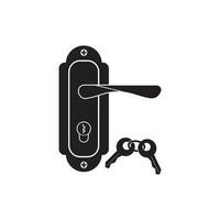 Door handle icon logo,vector design illustration template. vector
