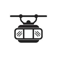 Cable car icon vector illustration template design.