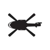 Helicopter icon logo vector illustration template design.