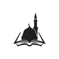 Islamic book icon logo symbol,illustration design template. vector