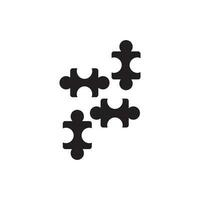 Puzzle logo icon, vector illustration design template.