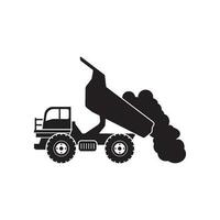 Dump truck icon.vector illustration logo design. vector