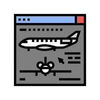 aeronave diseño aeronáutico ingeniero color icono vector ilustración