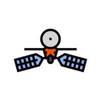 mars reconnaissance orbiter planet color icon vector illustration