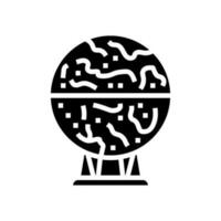 mars globe planet glyph icon vector illustration