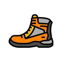 work boots civil engineer color icon vector illustration