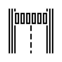 road marking civil engineer line icon vector illustration