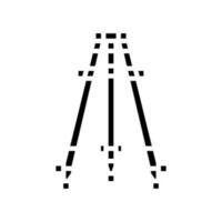 surveyors tripod civil engineer glyph icon vector illustration