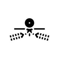 mars reconnaissance orbiter planet glyph icon vector illustration
