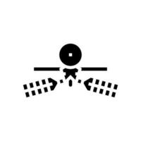 mars reconnaissance orbiter planet glyph icon vector illustration