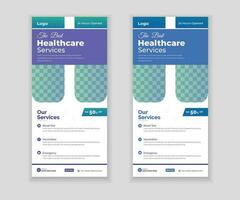 Medical Roll-Up Or Dl Flyer Design Template For Your Business vector