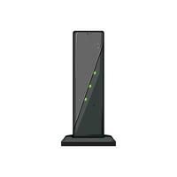 connection dsl modem cartoon vector illustration