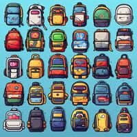 background school backpack ai generated photo