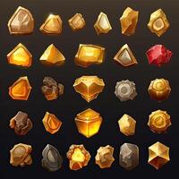 mine gold ore ai generated photo