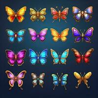 colorful butterfly spring ai generated photo