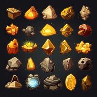 treasure gold ore ai generated photo