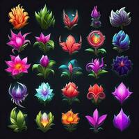 fantasy games magic flower ai generated photo