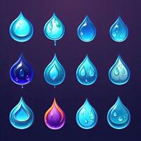 background water drop design ai generated photo