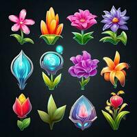 game games magic flower ai generated photo