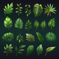 plant tropical leaf ai generated photo