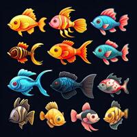 reef fish aquarium ai generated photo