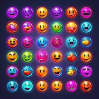 personaje emoji sonriente ai generado foto