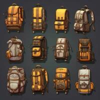 journey backpack camping ai generated photo