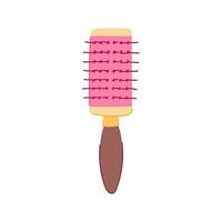 beauty hair brush cartoon vector illustration