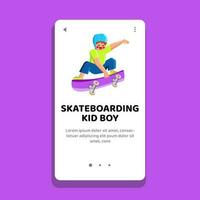 skater skateboarding kid boy vector