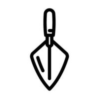 bricklayer trowel civil engineer line icon vector illustration